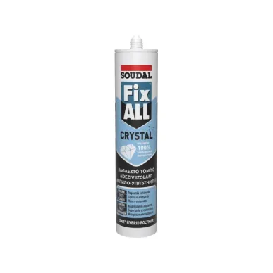 Клей-герметик полимер-гибридный Fix All Crystal Soudal